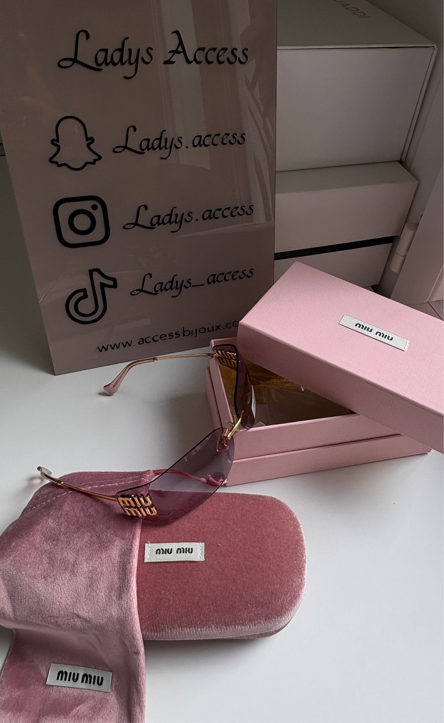 Lunette mui rose