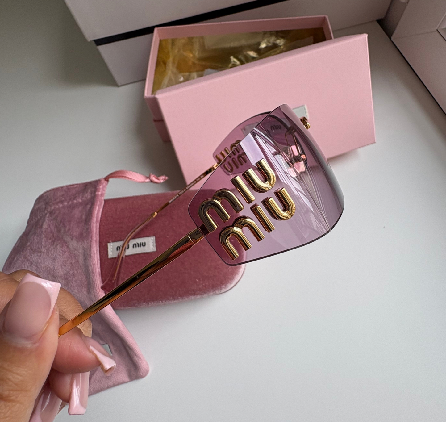 Lunette mui rose