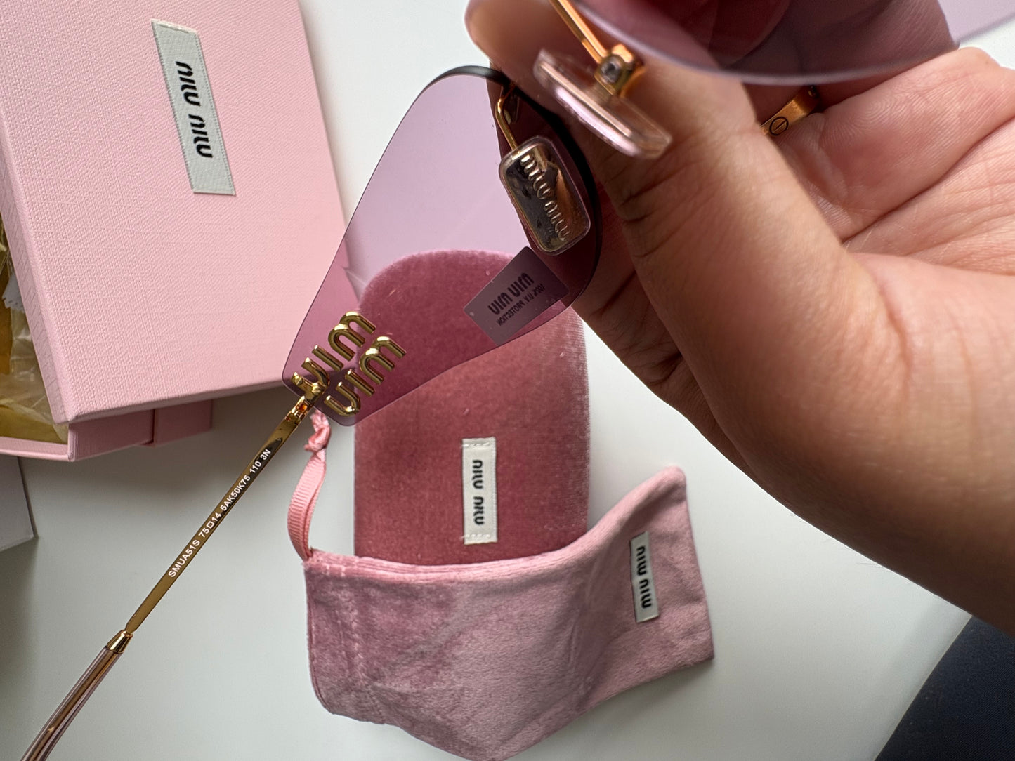 Lunette mui rose